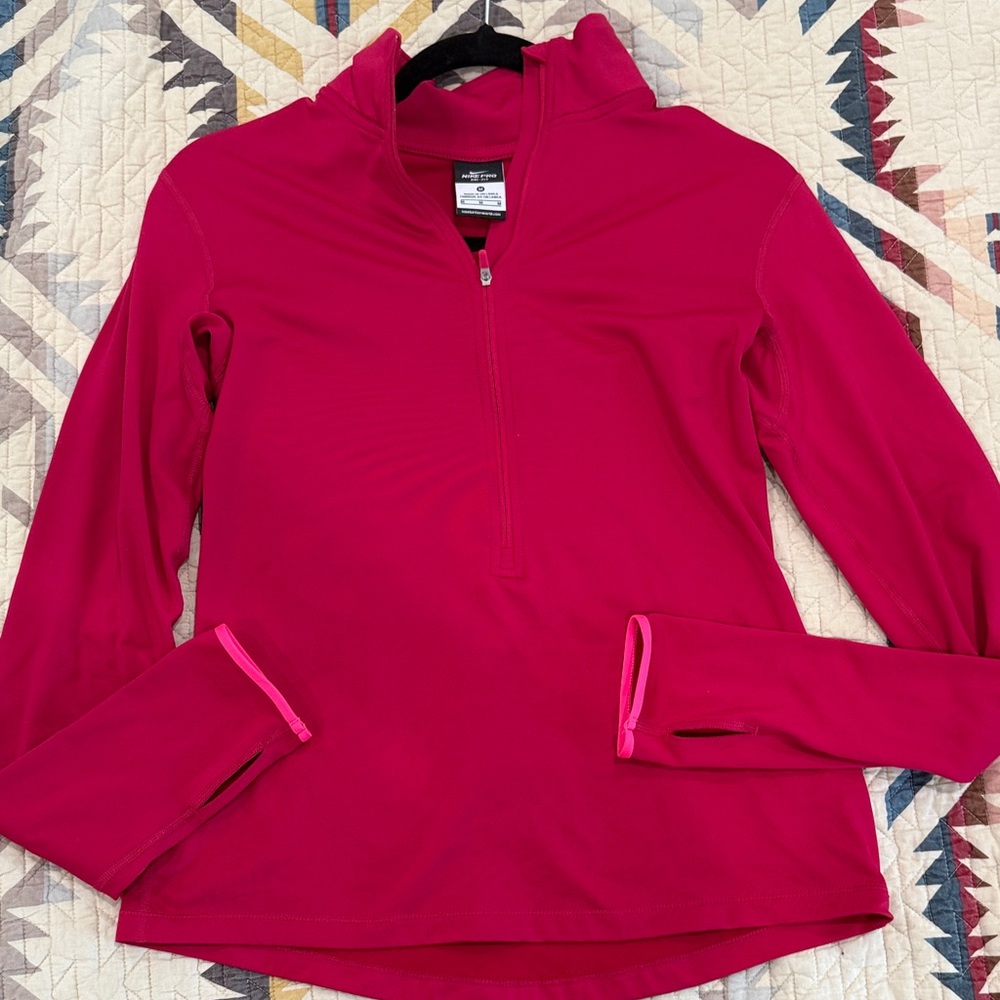 Nike dry fit Pink Quarter-Zip Pullover
